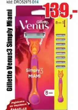 EVA Gillette Venus3 Simply Miami nabídka