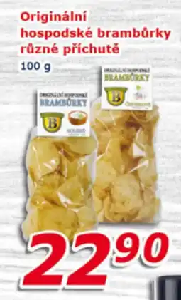 ESO MARKET Originální hospodské brambůrky různé příchutě nabídka