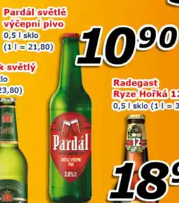 PARDÁL Světlé výčepní pivo 0,5 | sklo (10=21,80)