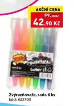 Wiky Zvýrazňovače, sada 6 ks nabídka