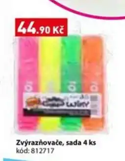 Wiky Zvýrazňovače, sada 4 ks nabídka