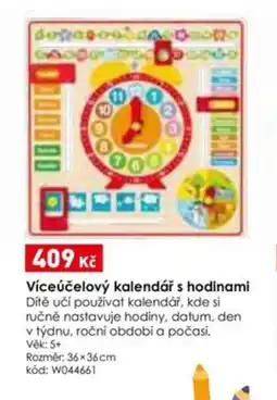 Wiky Víceúčelový kalendář s hodinami nabídka