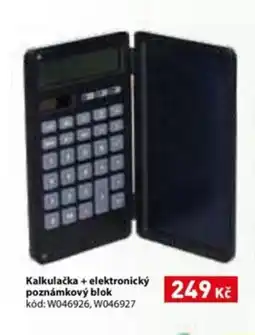 Wiky Kalkulačka + elektronický poznámkový blok nabídka