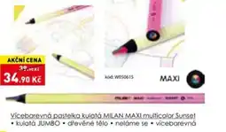 Wiky Vícebarevná pastelka kulatá milan maxi multicolor sunset nabídka