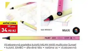 Wiky Vícebarevná pastelka kulatá milan maxi multicolor sunset nabídka