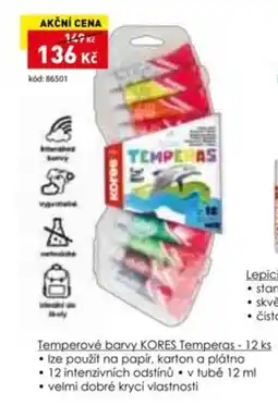 Wiky Temperové barvy kores temperas - 12 ks nabídka