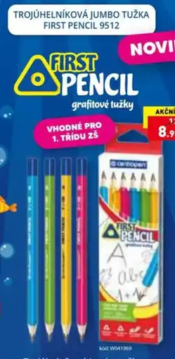 Wiky Trojúhelníková jumbo tužka first pencil 9512 nabídka