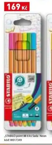 Wiky Stabilo point 88 6 ks sada neon kód:w017349 nabídka