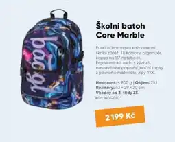 Wiky Školní batoh core marble nabídka