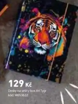 Wiky Desky na sešity box a4 tygr nabídka