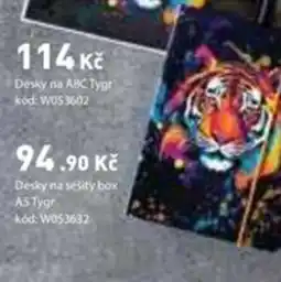 Wiky Desky na sešity box a5 tygr nabídka