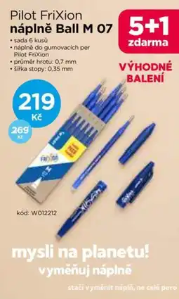Wiky PILOT Frixion náplně ball m 07 nabídka