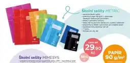 Wiky Školní sešity metric nabídka