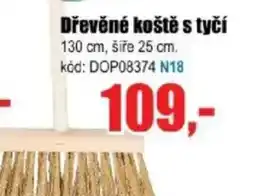 EVA Dřevěné koště s tyčí nabídka