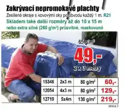 EVA Zakrývací nepromokavé plachty nabídka