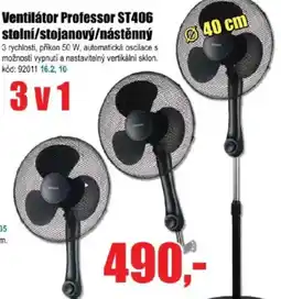 EVA Ventilátor Professor ST406 stolní/stojanový/nástěnný nabídka