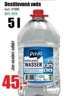 EVA Destilovaná voda nabídka