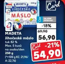 Kaufland MADETA Jihočeské máslo nabídka