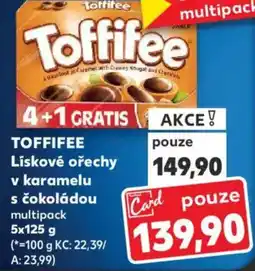Kaufland TOFFIFEE Lískové ořechy v karamelu s čokoládou nabídka