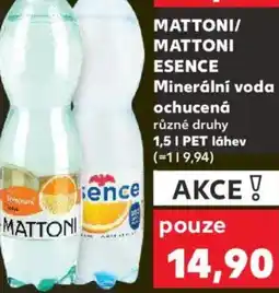 Kaufland MATTONI/ MATTONI ESENCE Minerální voda ochucená nabídka