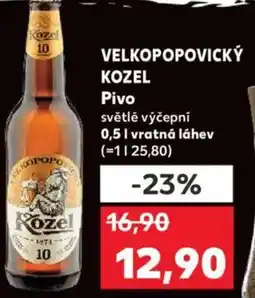 Kaufland VELKOPOPOVICKÝ KOZEL Pivo nabídka