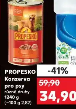 Kaufland PROPESKO Konzerva pro psy nabídka