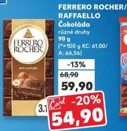 Kaufland FERRERO ROCHER/ RAFFAELLO Čokoláda nabídka