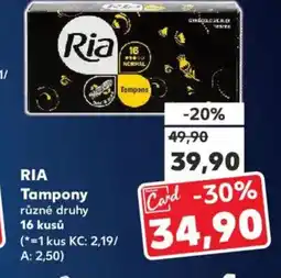 Kaufland RIA Tampony nabídka