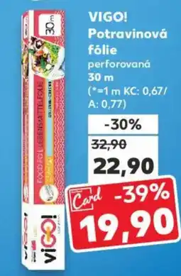 Kaufland VIGO! Potravinova fólie nabídka