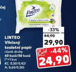 Kaufland LINTEO Vlhčený toaletní papír nabídka