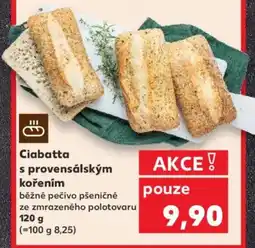 Kaufland Ciabatta s provensálským kořením nabídka