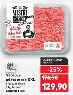 Kaufland Vepřové mleté maso XXL nabídka