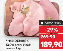 Kaufland HEIDEMARK Krůtí prsní řízek nabídka