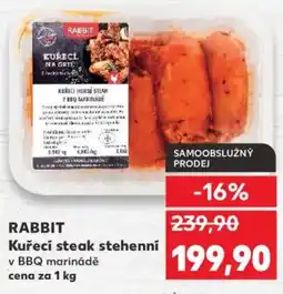 Kaufland RABBIT Kuřecí steak stehenní nabídka