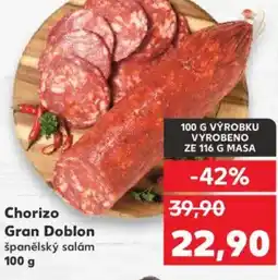 Kaufland Chorizo Gran Doblon nabídka