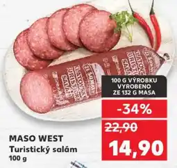 Kaufland MASO WEST Turistický salám nabídka