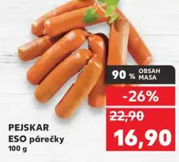 Kaufland PEJSKAR ESO párečky nabídka