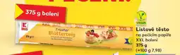 Kaufland Listové těsto na pečicím papíře XXL balení nabídka