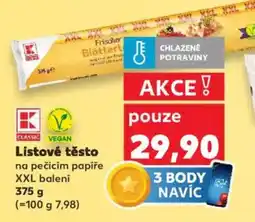 Kaufland Listové těsto nabídka
