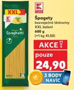 Kaufland Špagety nabídka