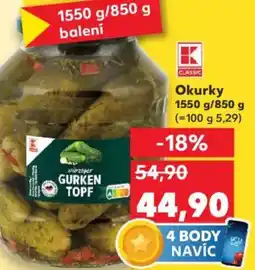 Kaufland Okurky nabídka