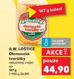 Kaufland A.W. LOŠTICE Olomoucké tvarůžky nabídka