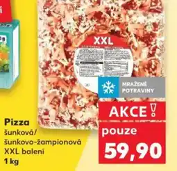 Kaufland Pizza šunková/ šunkovo-žampionová nabídka