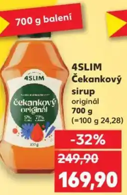 Kaufland 4SLIM Čekankový sirup nabídka