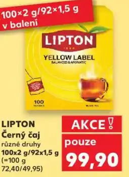Kaufland LIPTON Černý čaj nabídka