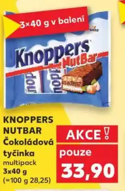 Kaufland KNOPPERS NUTBAR Čokoládová tyčinka nabídka