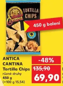 Kaufland ANTICA CANTINA Tortilla Chips nabídka