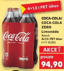 Kaufland COCA-COLA/ COCA-COLA ZERO Limonáda nabídka