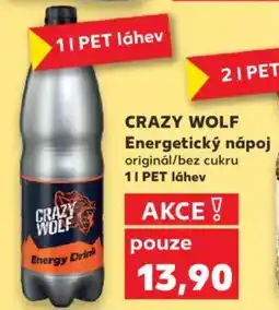Kaufland CRAZY WOLF Energetický nápoj nabídka