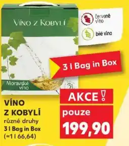 Kaufland VÍNO Z KOBYLÍ nabídka
